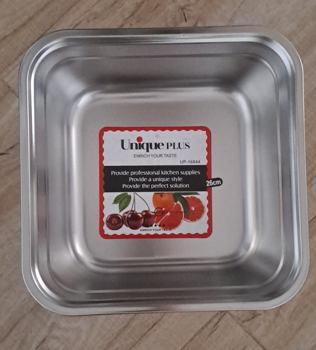 لگن استیل مربع سایز ۲۶