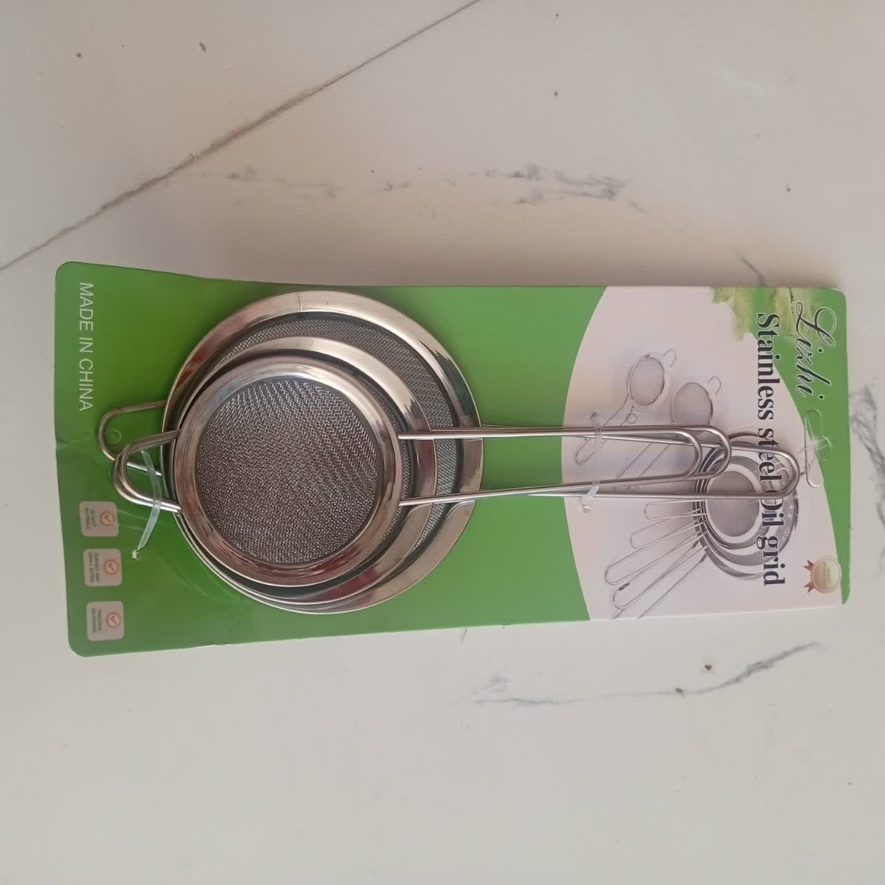 صافی چای سه اندازه استیل