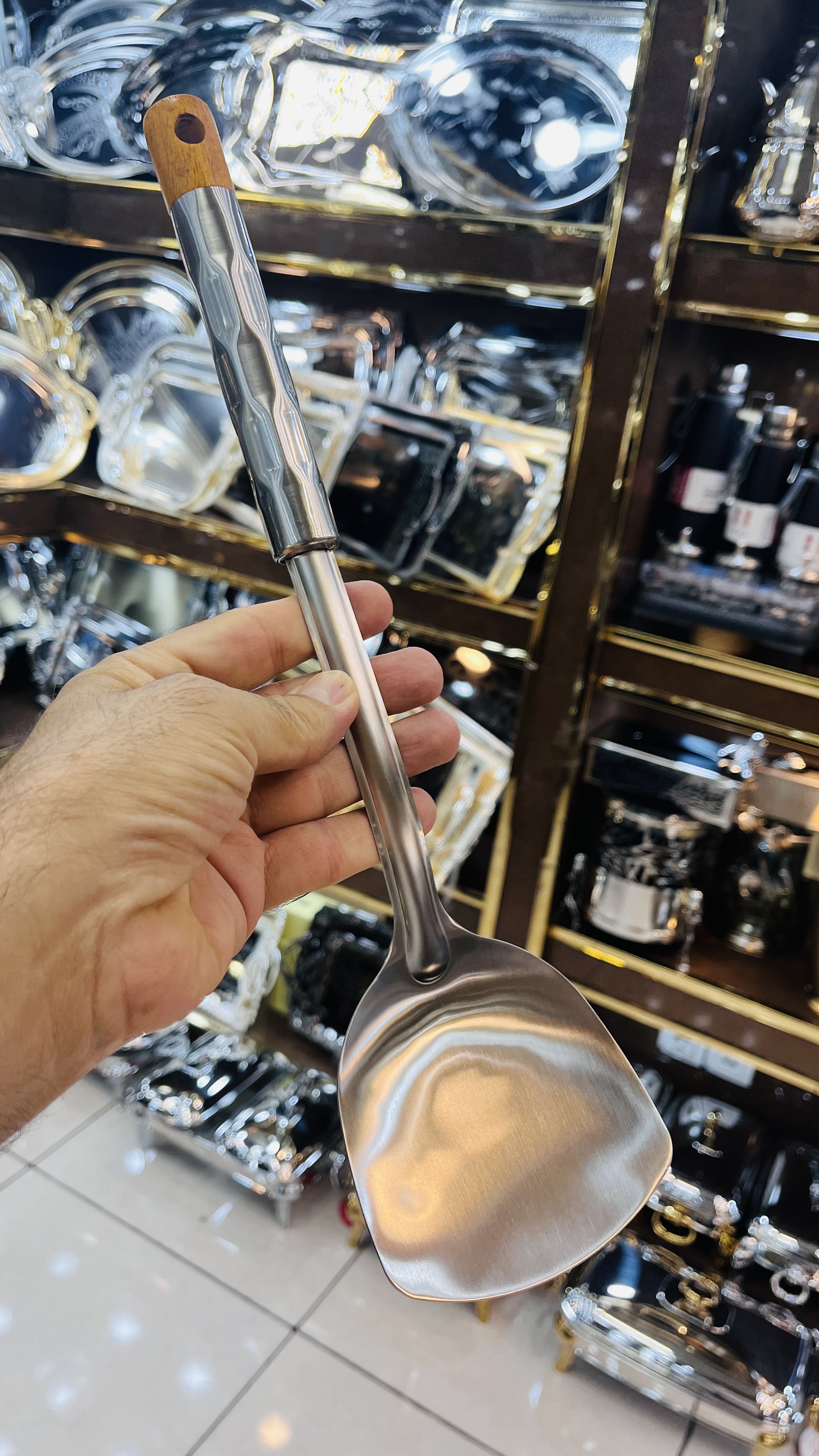 کفگیر کیک و کوکو استیل درجه یک